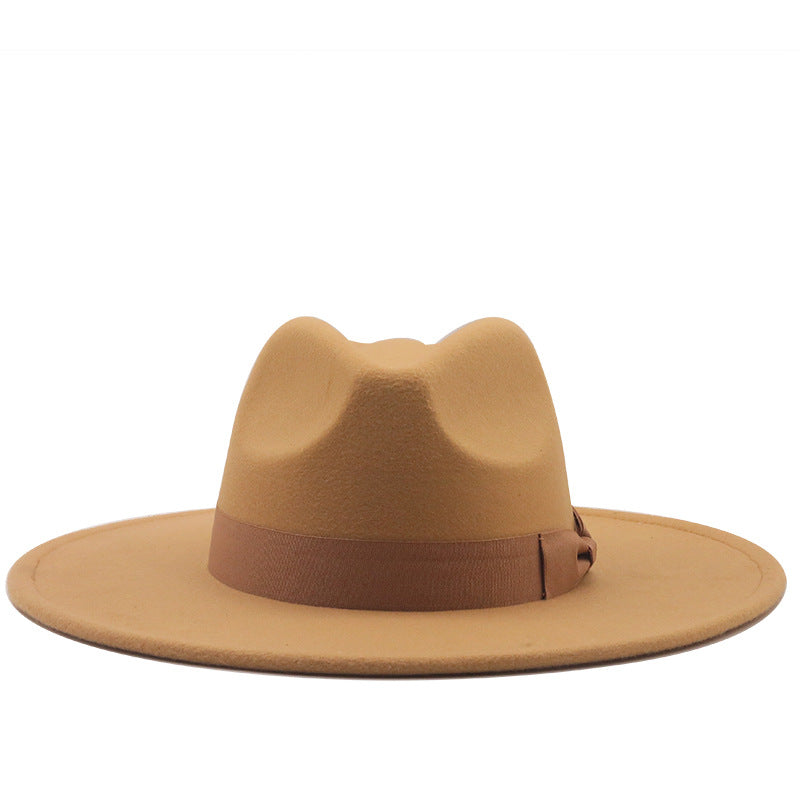 Cashmere Jazz Hat - worn on model