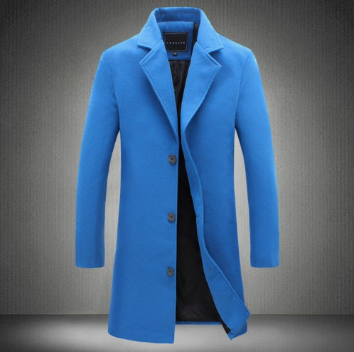 Men's Business Coat, Solid Color Lapel Collar — size chart — Undefyning Lynes (10 of 10)