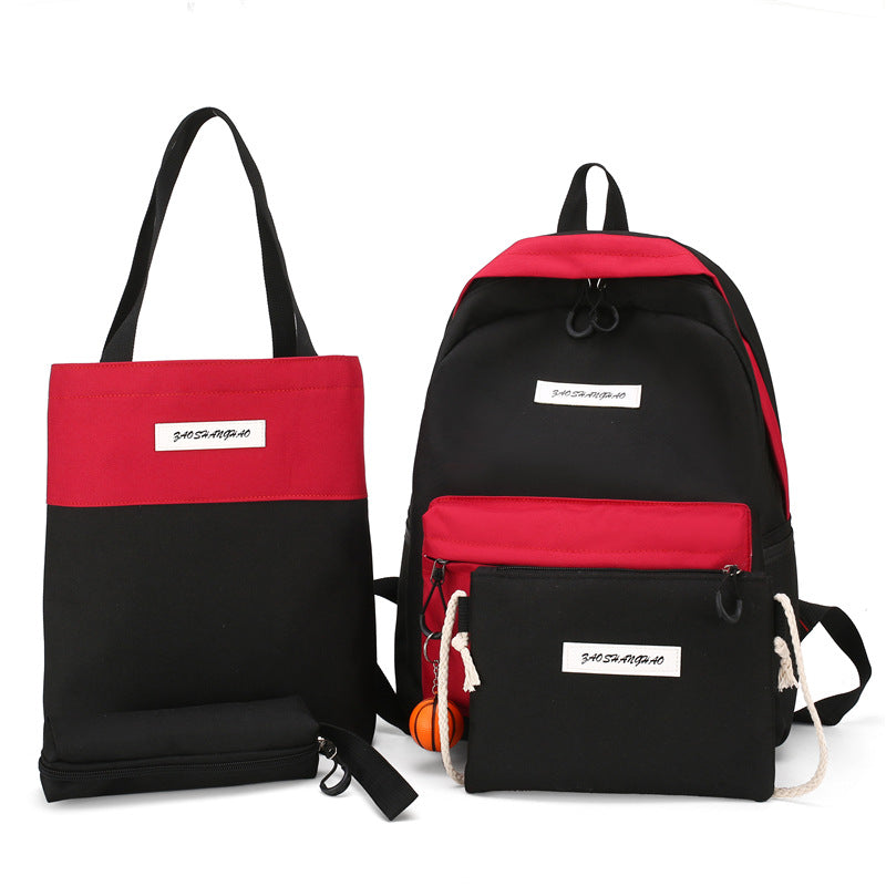 Women's 4-Piece Canvas Backpack Set — full set view — Undefyning Lynes (2 of 9)