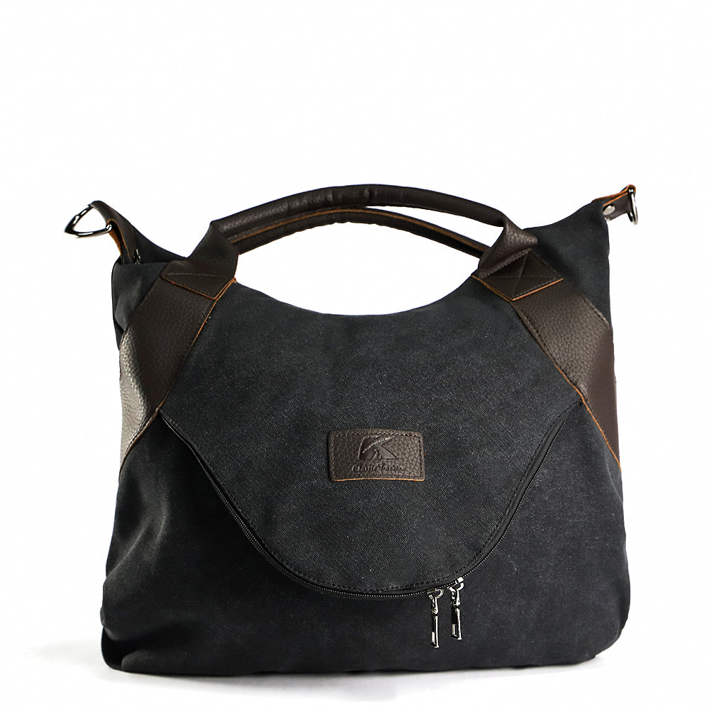 Wanderlust Canvas Crossbody - worn on model