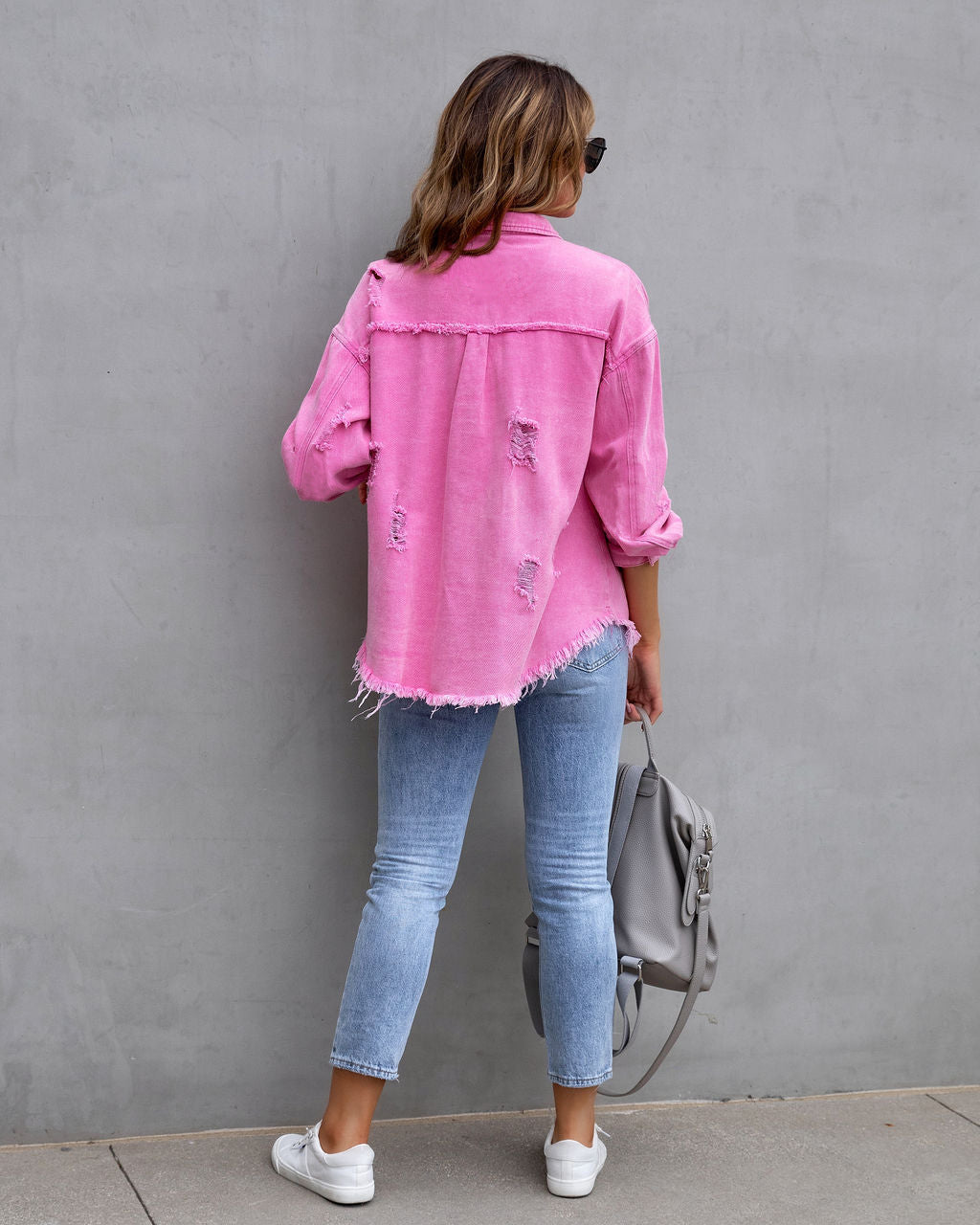 Rustic Ripped Shirt Jacket - view 10