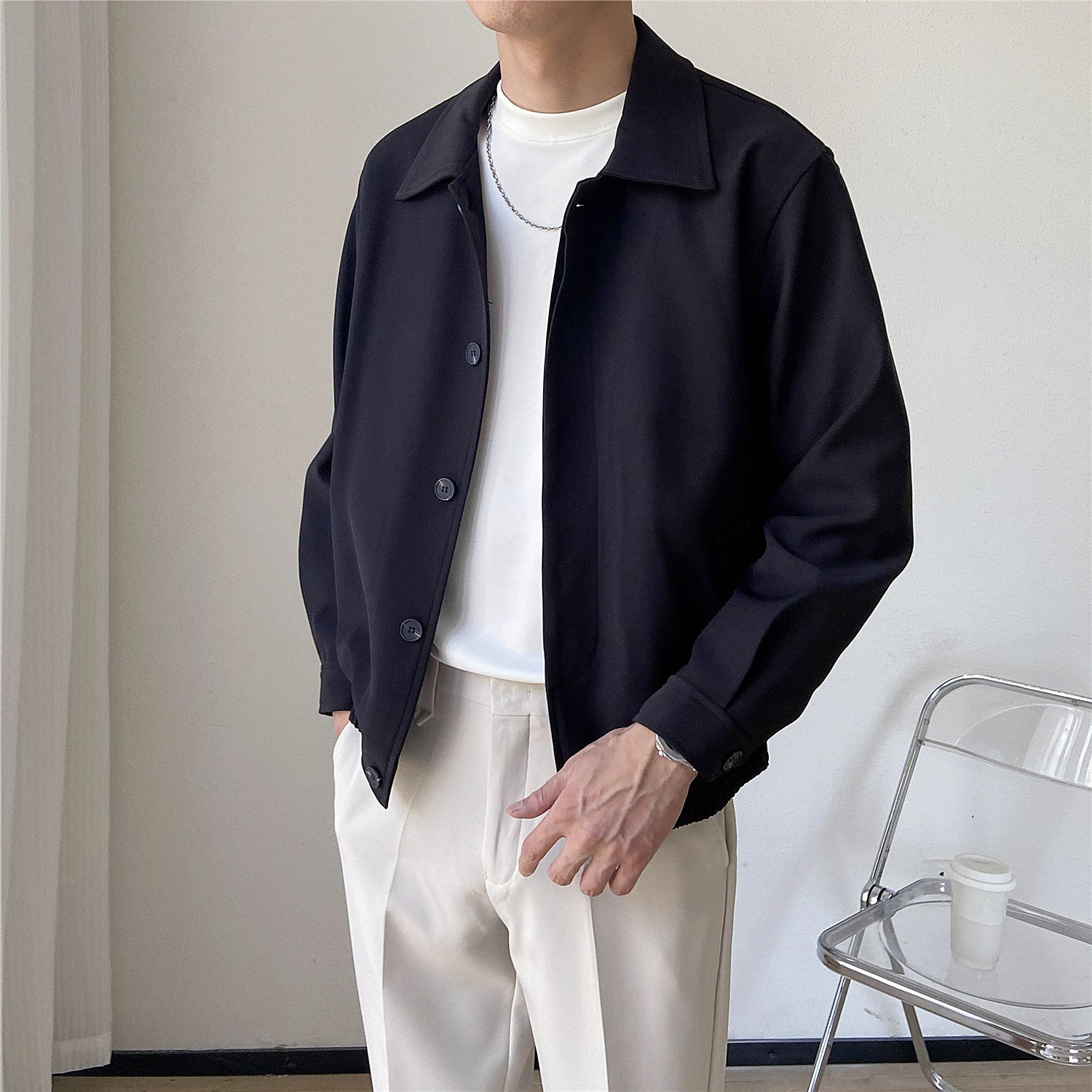 Drift Cropped Jacket - styled on model