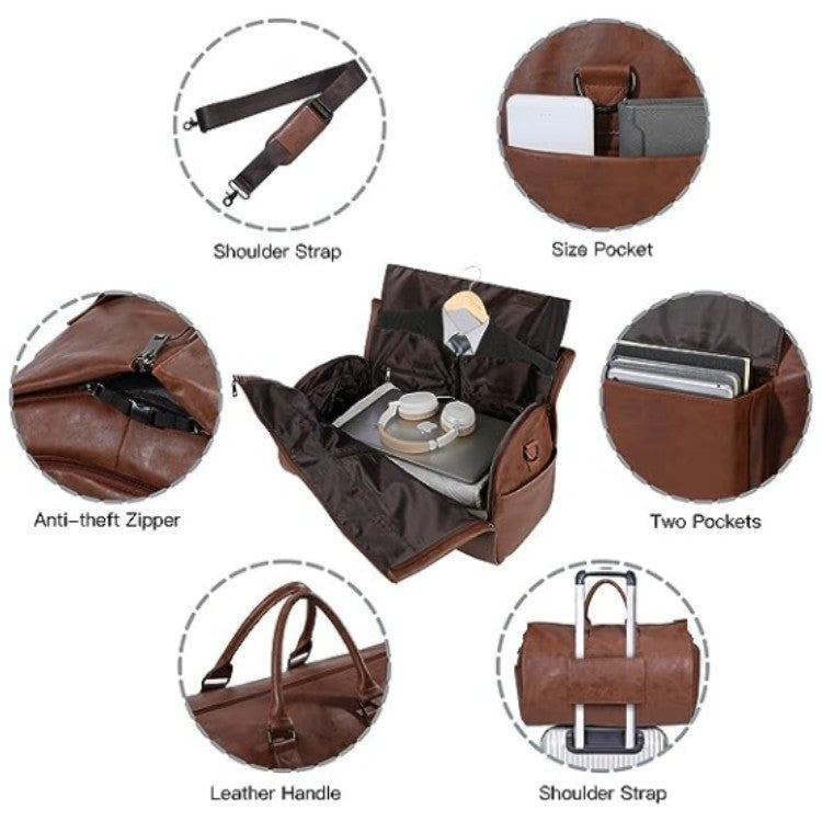 Interior of the duffel showing the polyester lining