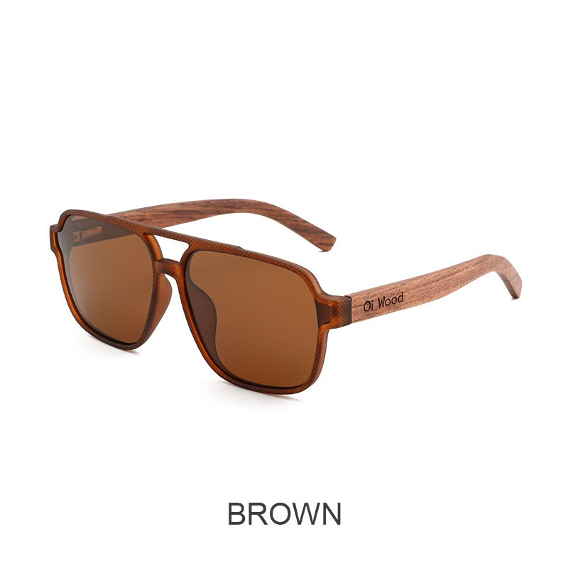 Timber Polarized Sunglasses, wood-grain frame — Undefyning Lynes (5 of 6)