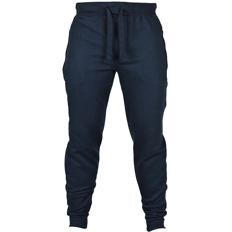 Men's Drawstring Fleece Casual Pants, Solid Color — size chart — Undefyning Lynes (5 of 5)