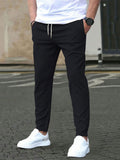 Cropped trousers styled with sneakers