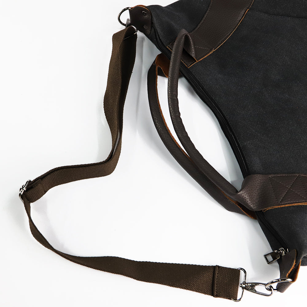 Wanderlust Canvas Crossbody - back view