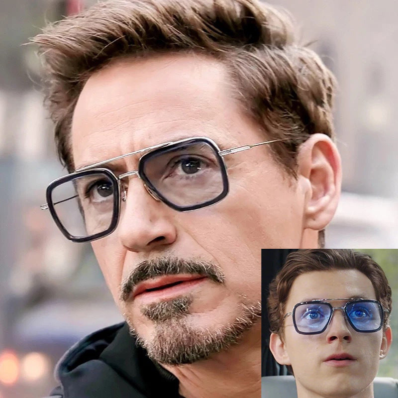 Two-Tone Square Sunglasses - front view