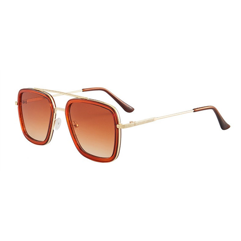 Two-Tone Square Sunglasses - color options