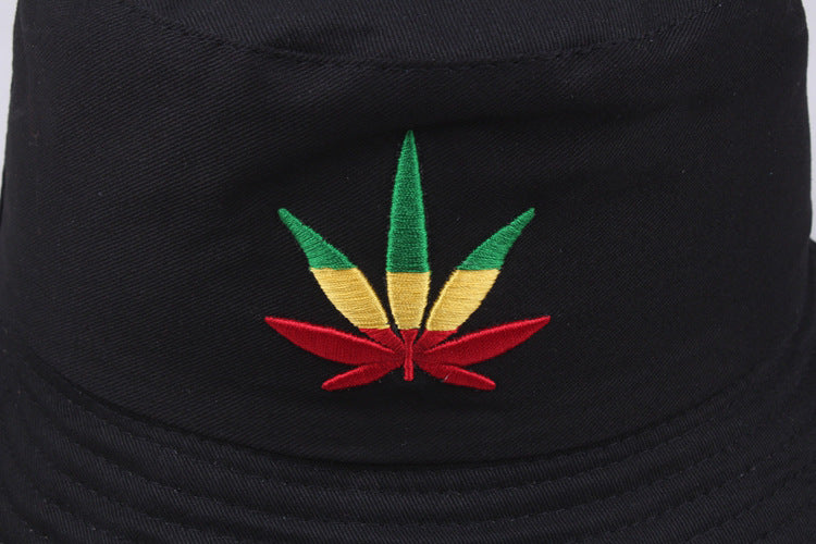 Cartoon Embroidered Bucket Hat - embroidery detail