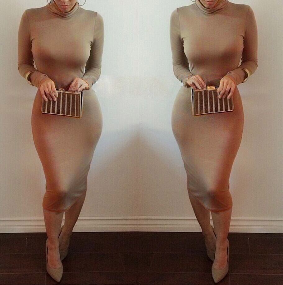Elegant Autumn Mesh Dress