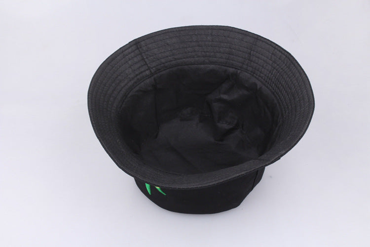 Cartoon Embroidered Bucket Hat - worn on model