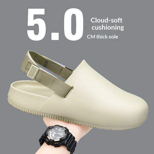 Men's casual summer slippers from Undefyning Lynes, featuring soft fabric and open-toe design for comfortable everyday wear.