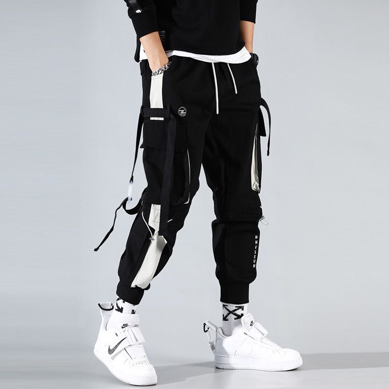 Tapered-Cuff Cargo Pants - front view