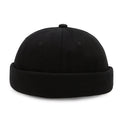Brimless Dome Cap in black