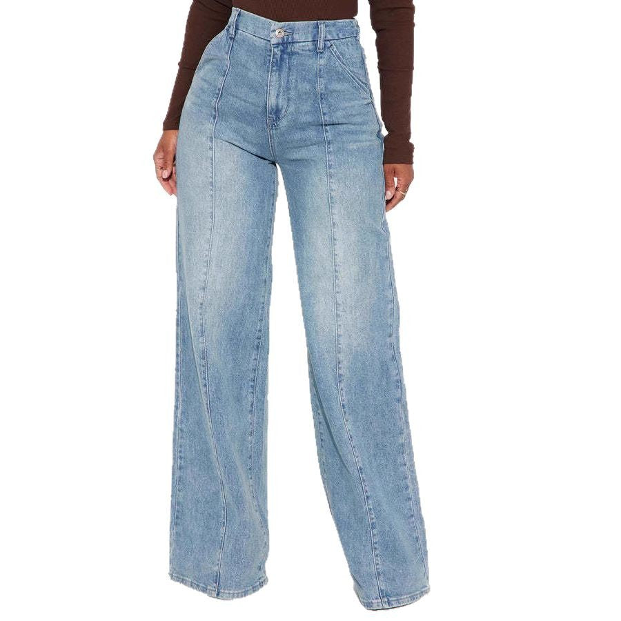 Harbor Straight-Leg Jeans - back view