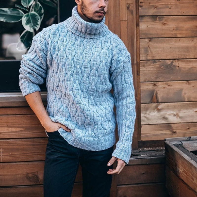 Crestline Turtleneck Sweater in light yellow