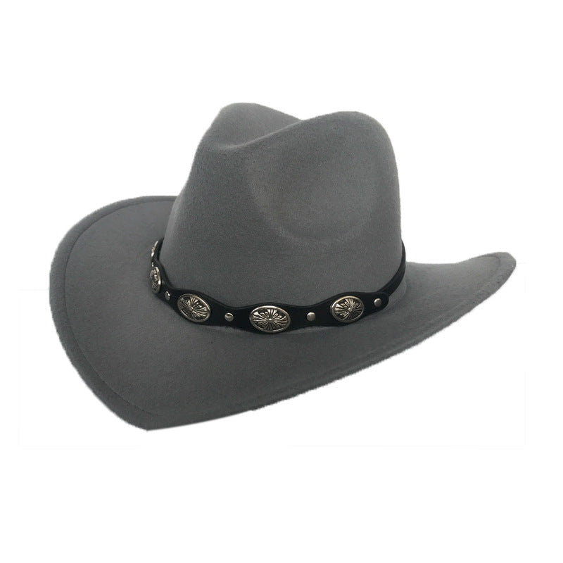 Bell-Crown Western Hat - felt texture close-up