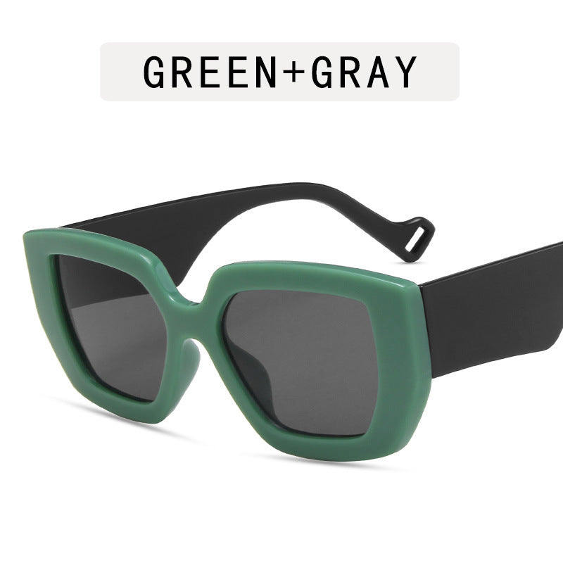 Modern Retro Polygon Sunglasses in coffee grey