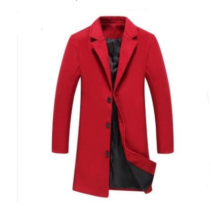 Men's Business Coat, Solid Color Lapel Collar — pocket detail — Undefyning Lynes (7 of 10)