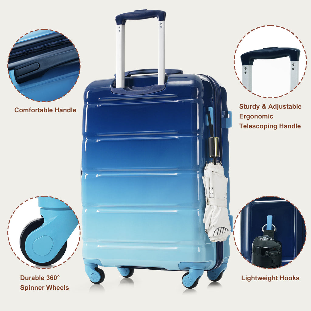 Transit 3-Piece Checked Luggage Set, navy — Undefyning Lynes (3 of 6)