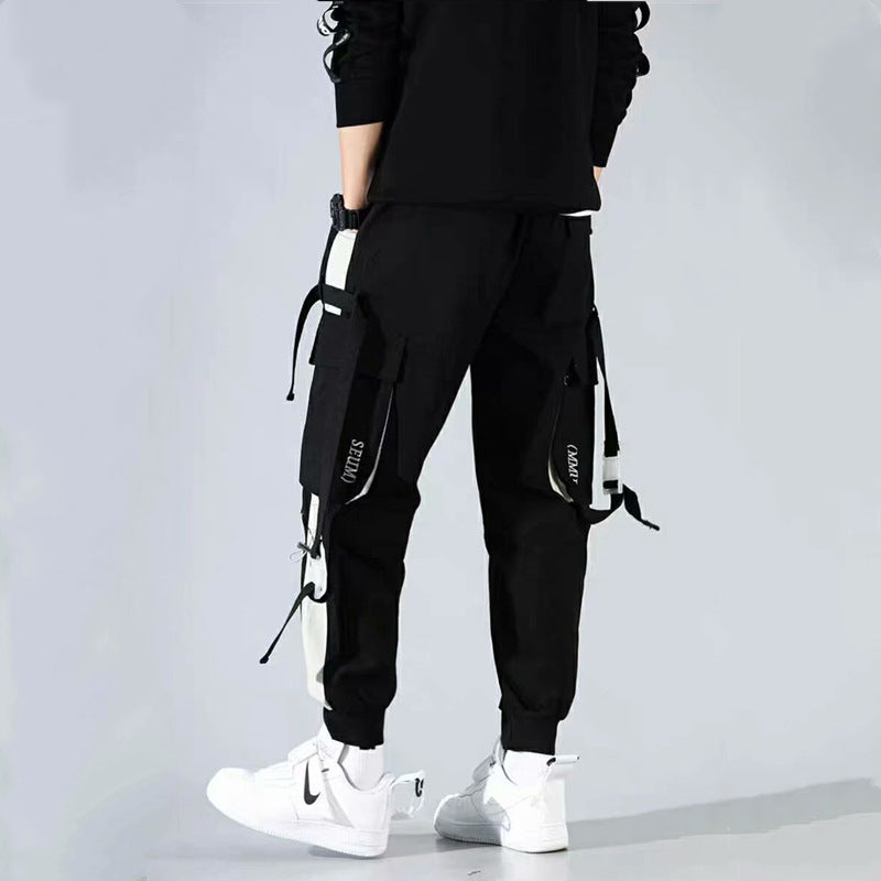 Tapered-Cuff Cargo Pants - tapered ankle cuff detail