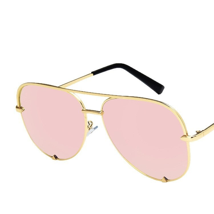 Double-Bridge Metal Sunglasses - hinge detail