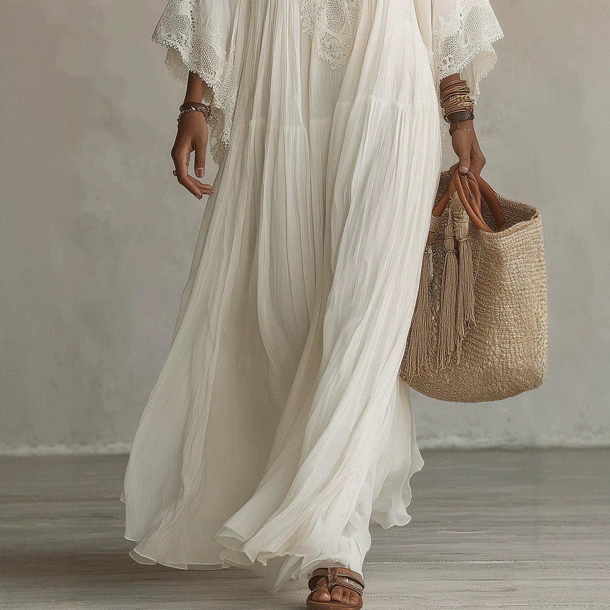 Marbella Flowy Maxi Dress - view 9
