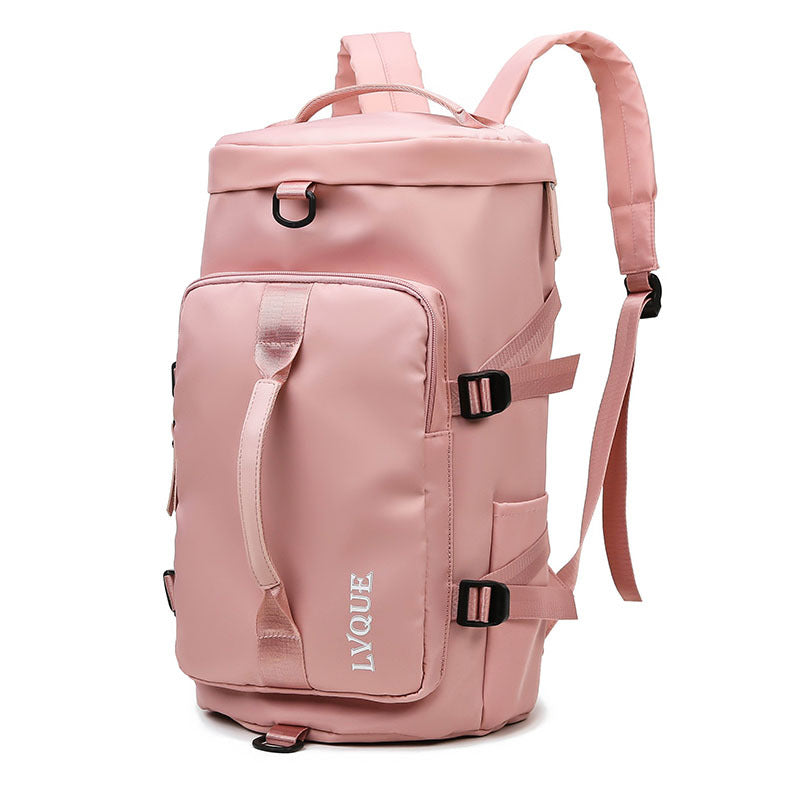 3-in-1 Gym Duffel Backpack — shoe compartment detail — Undefyning Lynes (3 of 14)