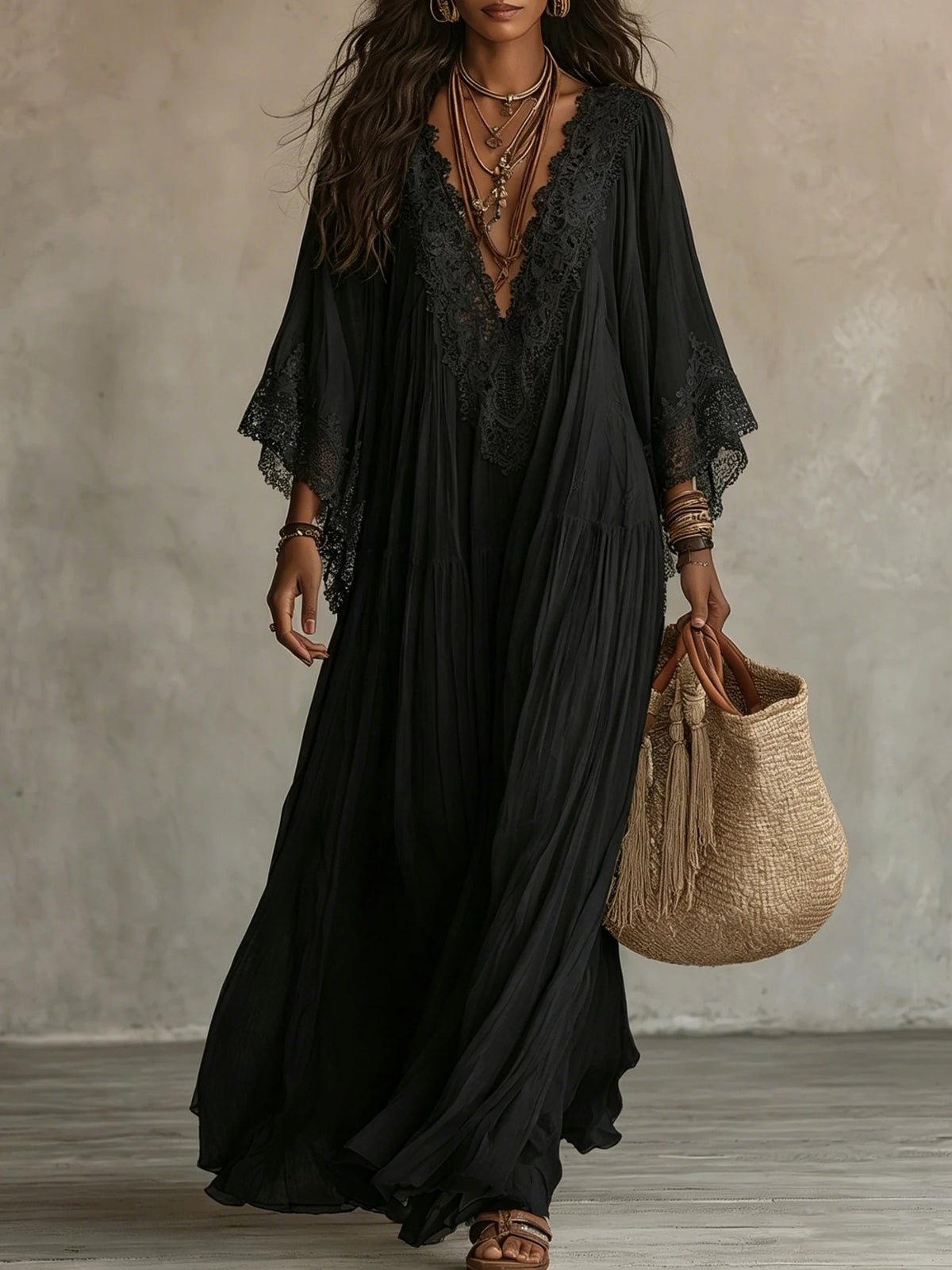 Marbella Flowy Maxi Dress - view 8