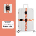 Combination Lock Luggage Strap - wrapped around suitcase