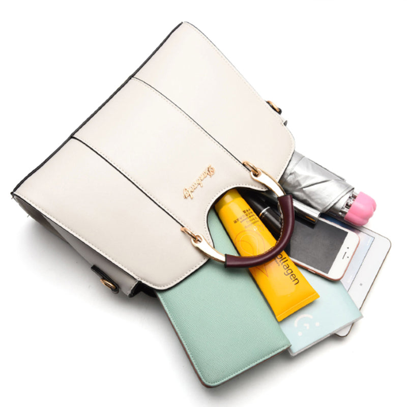 Women's Structured Shoulder Bag — worn view — Undefyning Lynes (4 of 7)