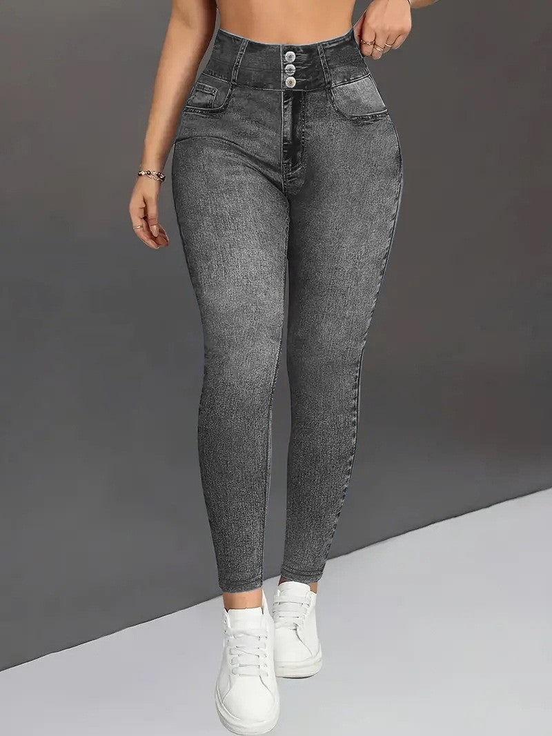 Denim Illusion Jeggings — back view — Undefyning Lynes (3 of 5)