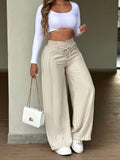 Wanderer Wide-Leg Trousers in light pink