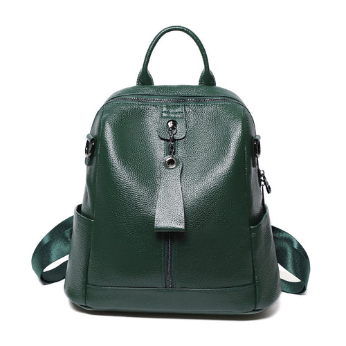 Cowhide Leather Backpack — back view — Undefyning Lynes (2 of 10)