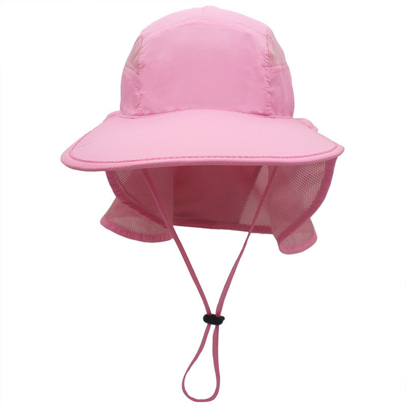 Foldable Fishing Hat with Neck Cape - folded, packable view