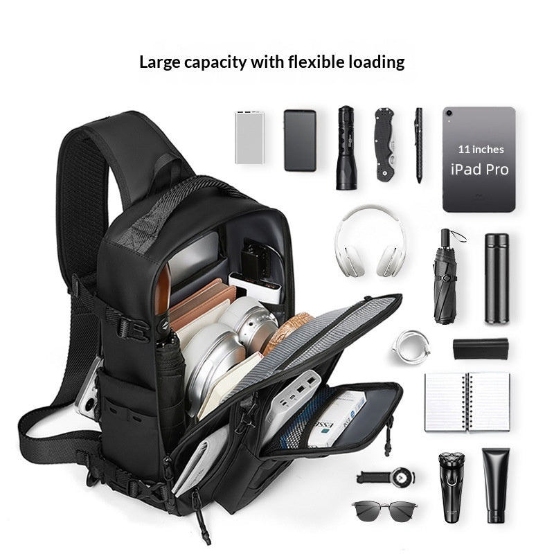 Tactical Chest Bag - interior compartments
