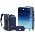 Transit 3-Piece Checked Luggage Set, navy — Undefyning Lynes (1 of 6)