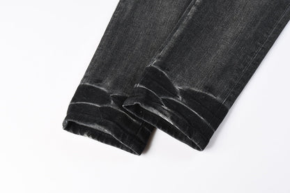 Undefyning Lynes Men's Distressed Ripped Denim Jeans - Raw Street Edge Undefyning Lynes