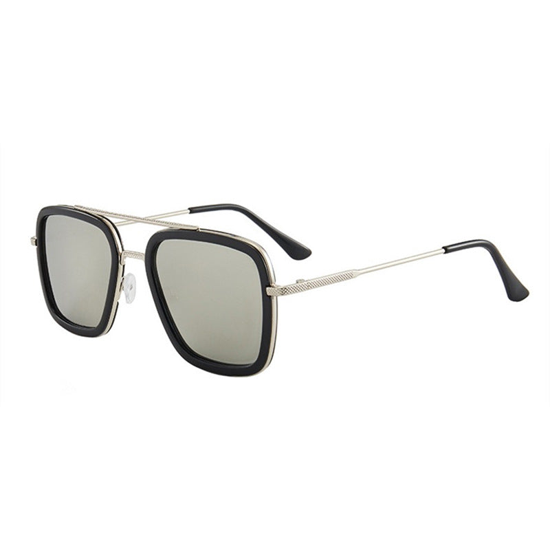 Two-Tone Square Sunglasses - side profile