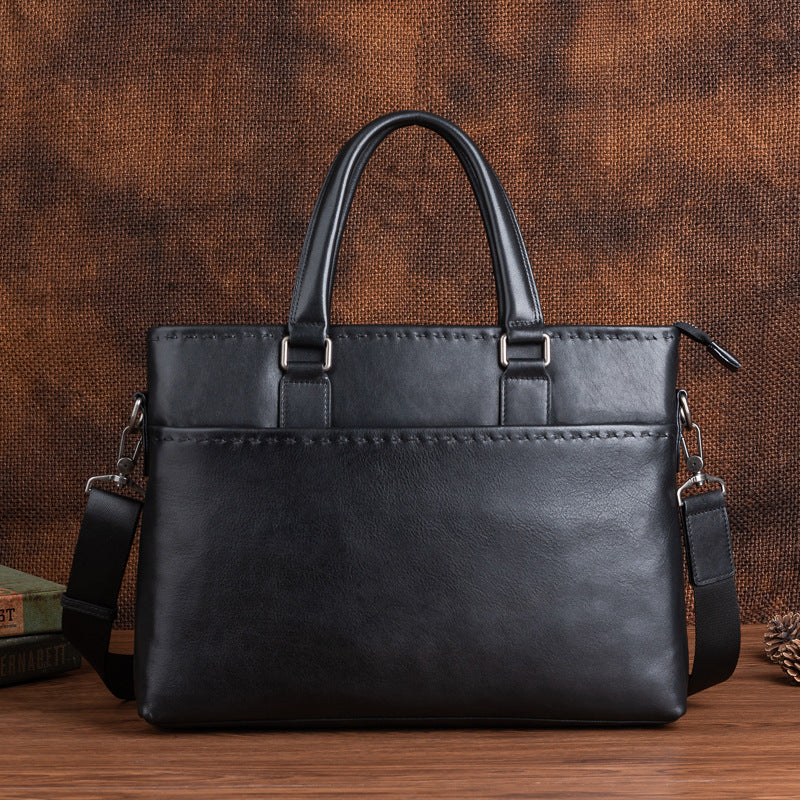 Full-Grain Leather Handbag - color options