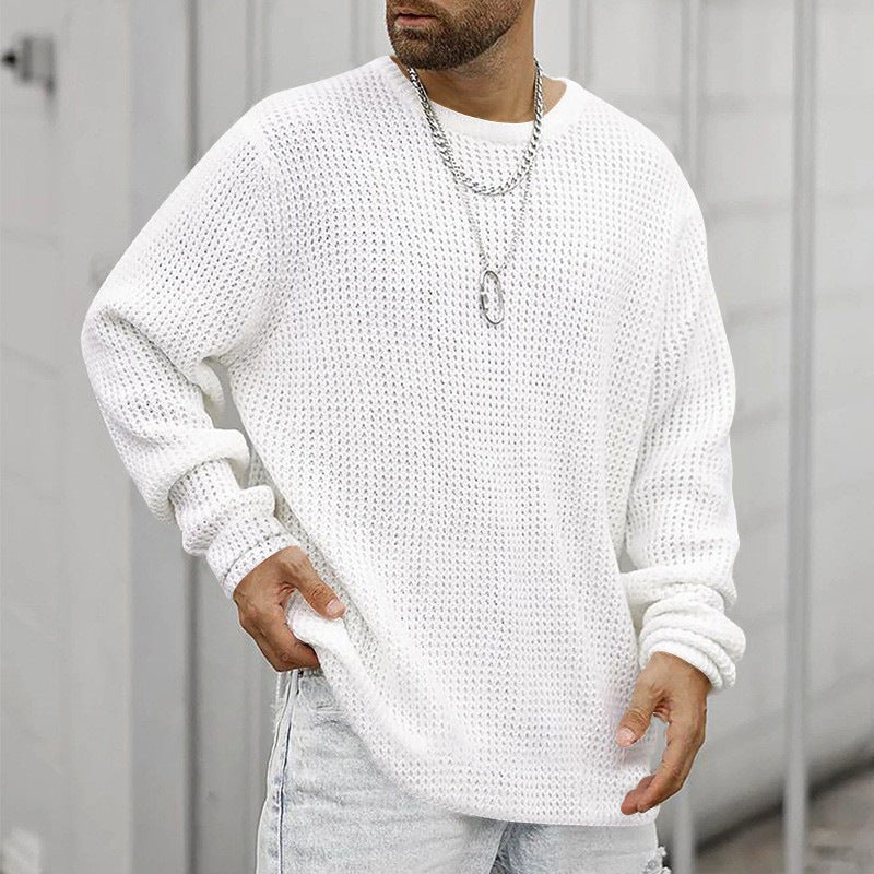 Harlan Relaxed Crew Long-Sleeve Tee, view 8