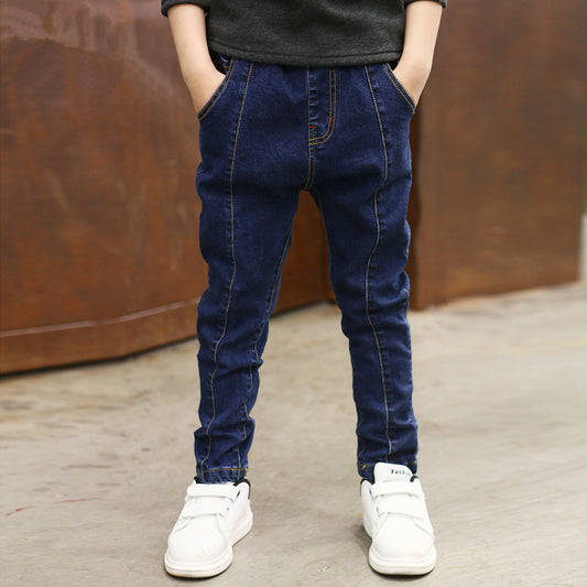 Kids' Stretch Denim Jeans | Pull-On Elastic Waist Kids' Pants