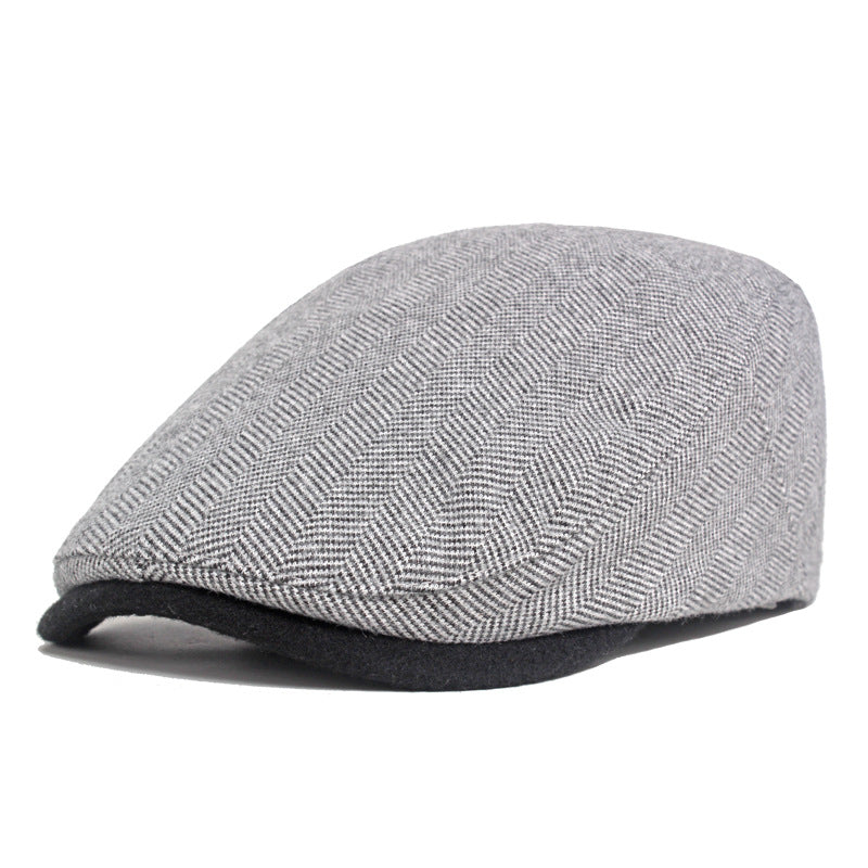Flat-Top Casual Cap — worn on model