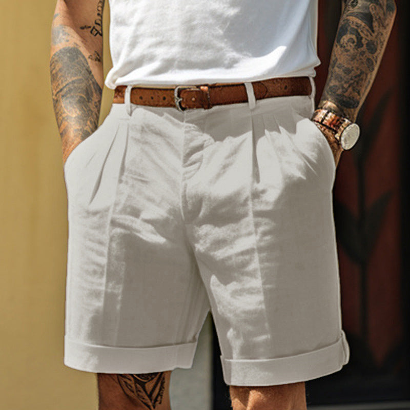 Linen Chino Short — pocket detail — Undefyning Lynes (6 of 10)