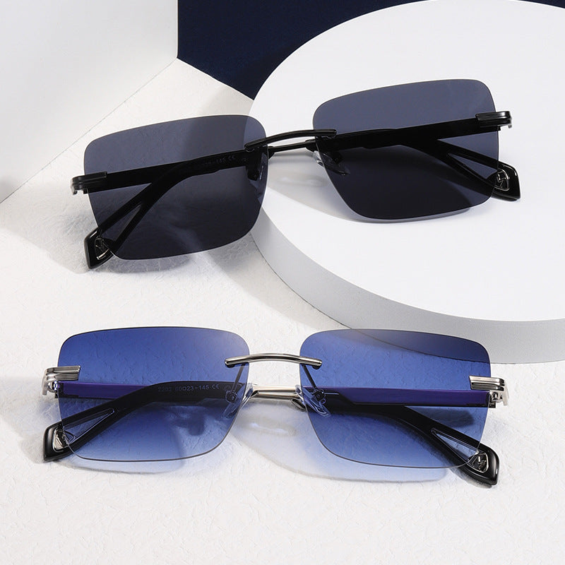 Halcyon Frameless Square Sunglasses — Undefyning Lynes (1 of 6)