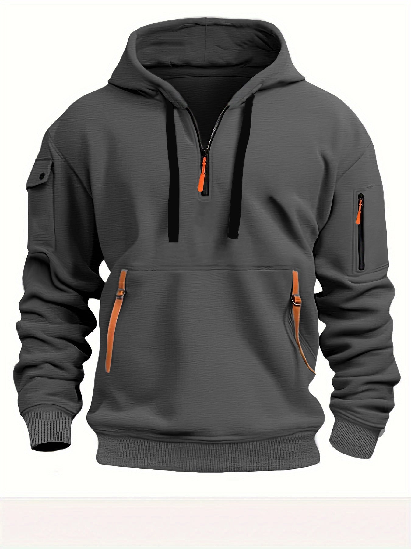 Unisex Dropped Shoulder Pullover Hoodie, Plus Size worn, styled view — Undefyning Lynes (4 of 10)
