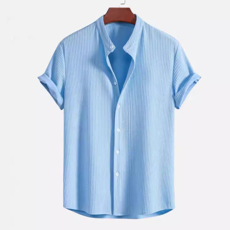 Men's Loose Fit Short Sleeve Summer Shirt — sleeve detail — Undefyning Lynes (7 of 10)