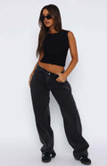 Retro Wash Wide-Leg Jeans in white