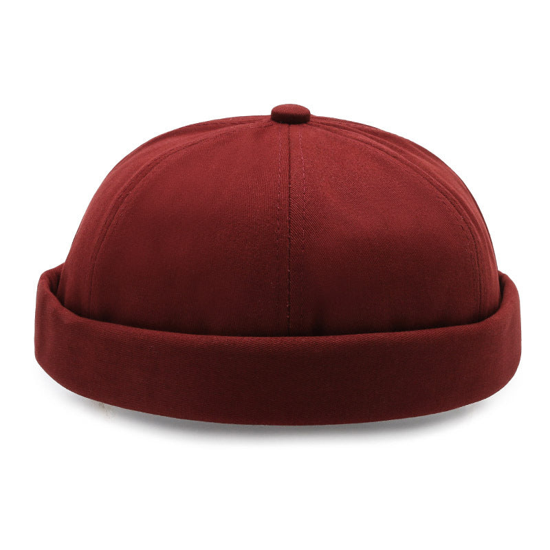 Brimless Dome Cap - worn on model